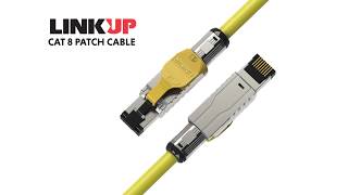 [LINKUP] Cat8 Ethernet Patch Cable S/FTP 4 Pair 22AWG Double Shielded | 2000Mhz (2Ghz)