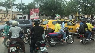 Navigating Traffic on a Cotonou, Benin Drive