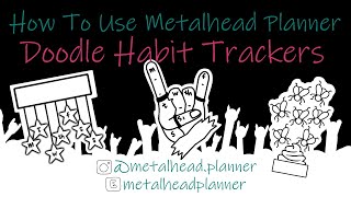 How to Use Doodle Habit Trackers from Metalhead Planner Shop | Sticker How To | Etsy Shop Owner