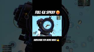 Best 6x spray pubgm #pubgmobile #pubg #shorts