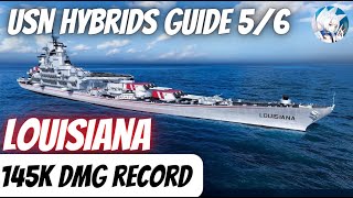 Louisiana 145K damage & world record in World of Warships Wows Blitz