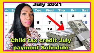 IRS Child tax credit 2021 Direct Deposit payment Schedule