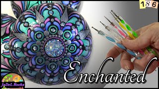 Using DecoArt Enchanted... for Dots! Mandala Painting Tutorial | Rock Painting