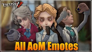 All AoM Exclusive Emotes Showcase - Identity V