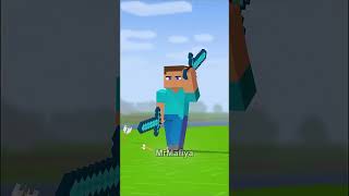 Steve vs Herobrine #minecraft #minecraftshorts