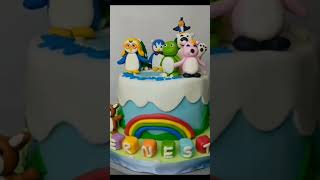 KUE PORORO SUPER GEMESS KUE FONDAN #cake#cakedecorating#kue#pororo#pororothelittlepenguin