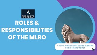 Roles & Responsibilities of Money Laundering Reporting Officer (MLRO) Course | Redcliffe Training