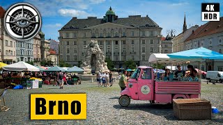 Walking Tour 4K of Brno - The capital of Moravia 🇨🇿 Czech Republic  HDR ASMR