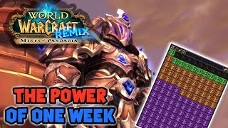 How Powerful Can One Week of Spools Be | World of Warcraft | Mists Of Pandaria Remix