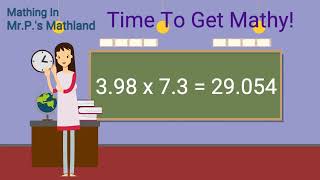 Decimals Multiplication Practice A