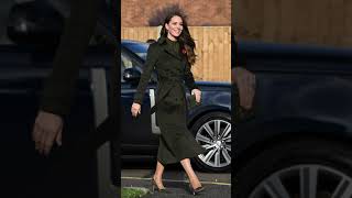 Princess Kate looks elegant wearing GREEN #shorts