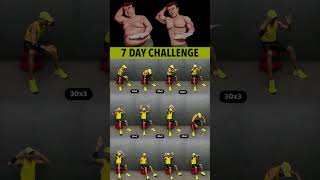 7 days belly fat challenge #fatlossworkout