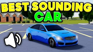 BEST SOUNDING CAR IN GV's Lastest Update | Greenville Roblox!