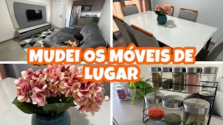 MUDAMOS OS MÓVEIS DA SALA DE LUGAR + FICOU PERFEITO, VEM VER 🤩