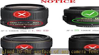 52mm Lens Cap Cover for Nikon AF-S DX NIKKOR 35mm f/1.8G,Compatible for Canon RF 35mm RF35mm f/1.8