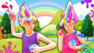 Addy and Maya Turn Into TROLLS !!!