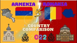 Armenia VS Romania Country Comparison 2022 First time lets see who is stronger