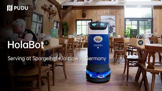 HolaBot serves at Spargelhof Klaistow in Germany | Pudu Robotics