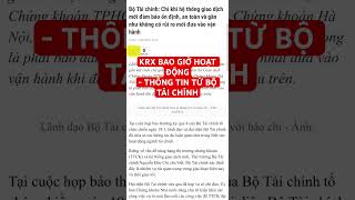 Hệ thống chứng khoán KRX bao giờ hoạt động?