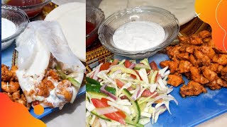 Shawarma Platter|Chicken Shawarma Recipe At Home|Shawarma Sauce |Homemade Chicken Shawarma Recipe