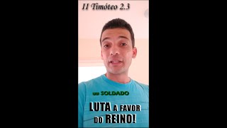 Sofre as AFLIÇÕES como um BOM SOLDADO de CRISTO! 2 Timóteo 2.3 #shorts