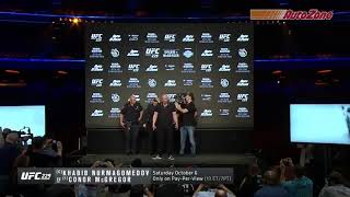 UFC 229- Khabib vs McGregor - Press Conference Faceoff