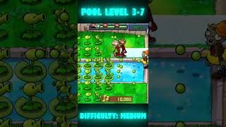 PLANTS vs. ZOMBIES - POOL LEVEL 3-7 SHORT GAMEPLAY #pvz #gameplay