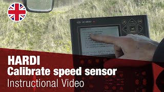 Instructional Video - Calibrate HARDI speed sensor