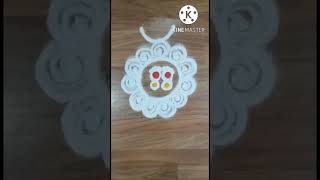 लक्ष्मीपूजनासाठी देवापुढे काढा  सुंदर रांगोळी | Sanskar Bharti Rangoli | Rangoli Design | #shorts