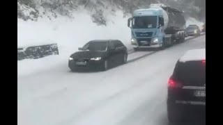 Power Of Audi At Snow || Russian mafia