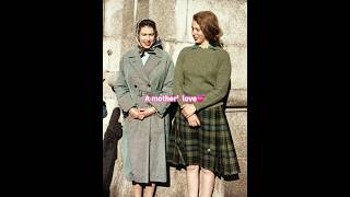 Queen ElizabethII and princess Anne / a mother's love ❤#shorts #shortfeed #royalfamily #QueenElizabe