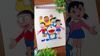 Cartoon character drawing 😍♥️ #shorts #doraemon