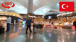 360 Degree Video of a Walk at Istanbul International Airport in Turkey