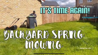 BACKYARD SPRING MOWING #lawnmower