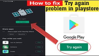 Fix Try again problem Google play store  play store try again 💯 solved #shorts #youtubeshorts #viral