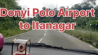 Donyi Polo Airport to Itanagar route.