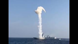 Indian Navy's Latest Indigenous Guided Missile Destroyer INS Imphal Fires Brahmos-ER Missile