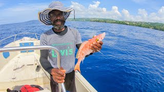 Out On The Water Fishing For Red Snappers