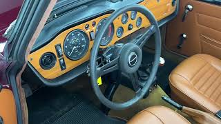 1972 Triumph TR6 Walk Around Indoors