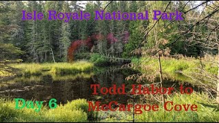 Isle Royale NP - Day 6: Todd Habor to McCargoe Cove (Hike)