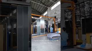 HDSAFE Trackless Synchronous Soft Closing Tempered Glass Door Testing in Factory