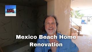 Steam Room Interior Finished And Flying Coconut Ants Attack - Mexico Beach Home Renovation