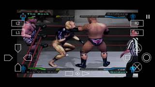 WWE HCTP Season Mode Tag Match The Rock & RVD vs Goldberg & Goldust PS2 gameplay #aethersx2