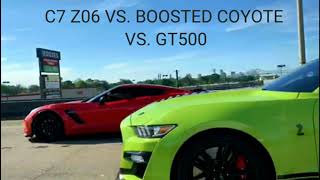 2020 SHELBY GT500 VS. C7 Z06 VS. BOOSTED GEN 3 COYOTE MUSTANG