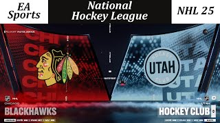 NHL 25 - Chicago Blackhawks vs. Utah Hockey Club (Skill = Superstar)