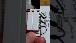 Magnetic Reed Switch Common Normally Open and Closed Terminals #electronics #howto #diy