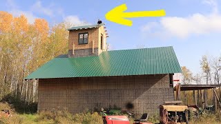 Building A 10' x12' Lookout 37' Up On Top Of Our Post And Beam Building. It's Harder Than It Looks.