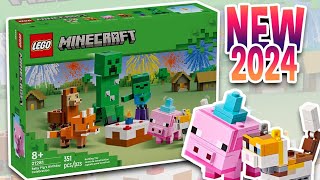 LEGO Minecraft Baby Pig's Birthday Celebration Set Review | Must-Have 10th Anniversary Collectible!