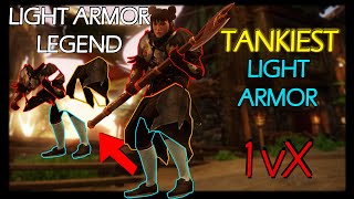 New World PvP | Light Armor Legend | 1vX Outnumbered Fight | Great Axe Hatchet PvP Build