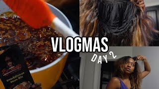 VLOGMAS DAY 2 | Making BLove Sauce + Installing a U Part Wig ...